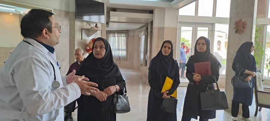 شهریار| بازدید تیم ارزشیابی از مرکز نگهداری سالمندان و معلولین کهریزک