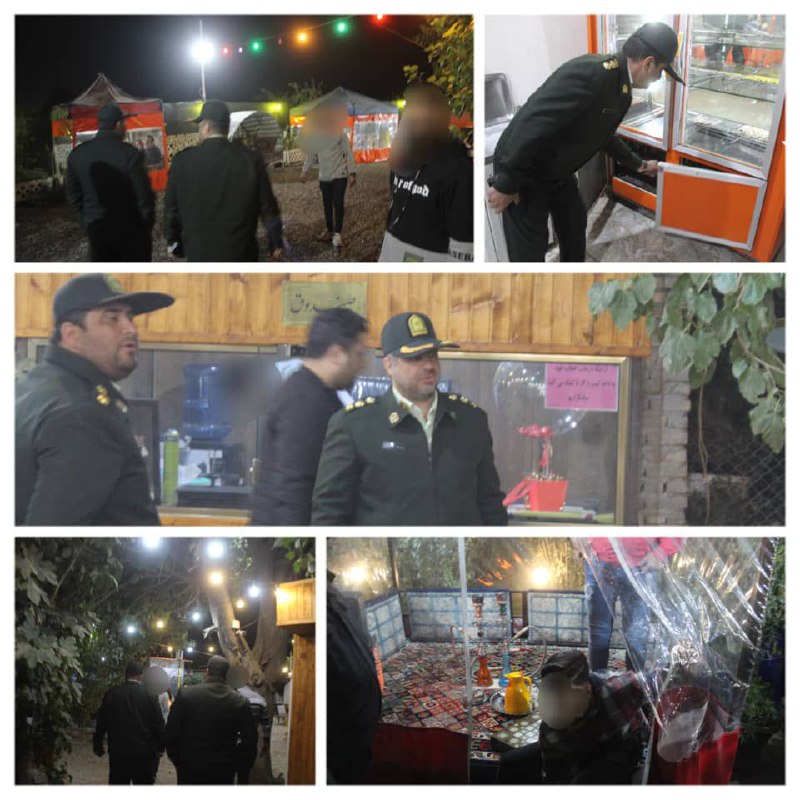 اجرای طرح شبانه بازدید و پاکسازی قهوه خانه های محدوده امین آباد  شب جاری، حسب دستور”سرهنگ طرهانی” فر…