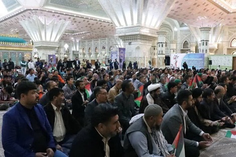 مراسم بزرگداشت و یادبود شهدای غزه در حرم مطهر امام خمینی(س)