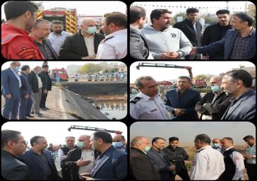 حضور میدانی سرپرست معاونت سیاسی اجتماعی فرمانداری در محل حادثه کانال آب ری ورامین