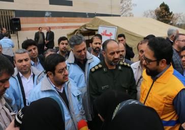 برگزاری مانور سنجش آمادگی دستگاه های امدادی و خدمات رسان در برابر زلزله در کهریزک