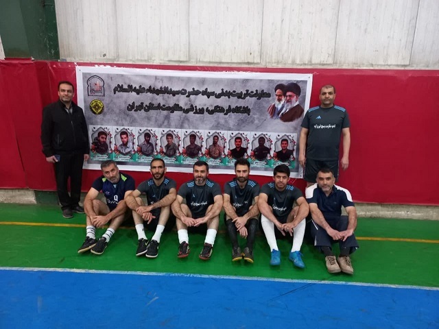 تیم فوتسال سپاه ناحیه فیروزکوه   قهرمان  مسابقات   گرامیداشت شهدای غزه شد