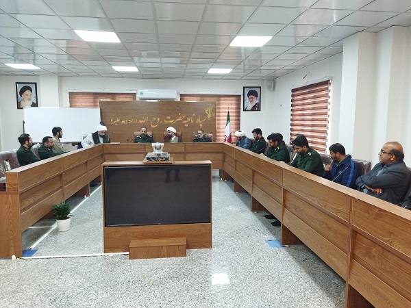 نشست قرارگاه صالحین سپاه ناحیه حضرت روح الله(ره)_جنوب شهرستان ری