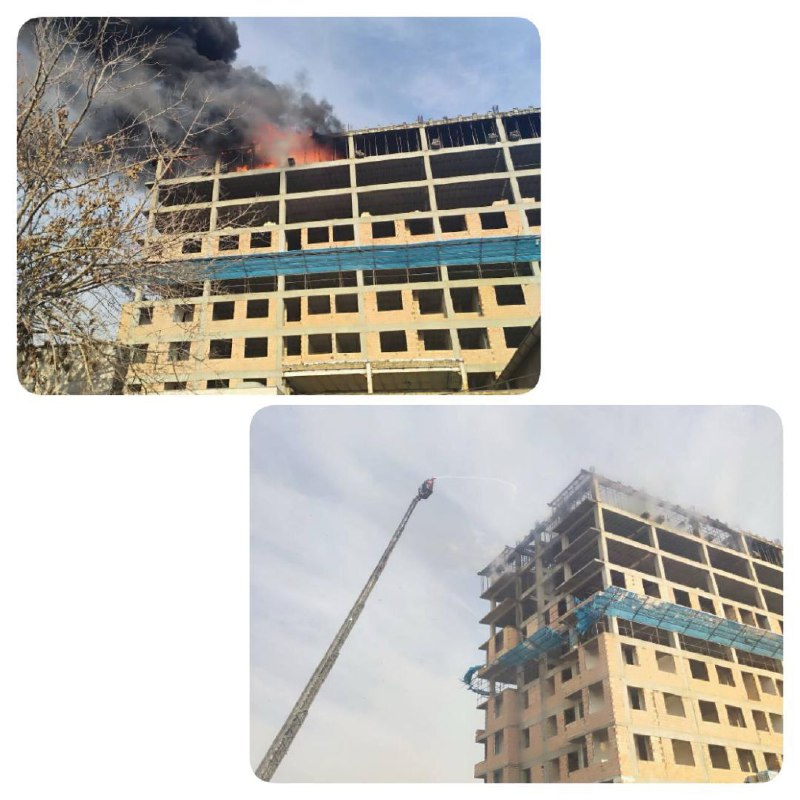 آتش‌سوزی در محله بهشتی شهرری سخنگوی آتش‌نشانی: حریق در طبقات فوقانی یک ساختمان ۱۲ طبقه درحال ساخت رخ داده و در جریان آن…