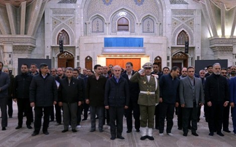 تجدید میثاق مدیران و معاونین شرکت آب و فاضلاب تهران با آرمان حضرت امام خمینی (س)