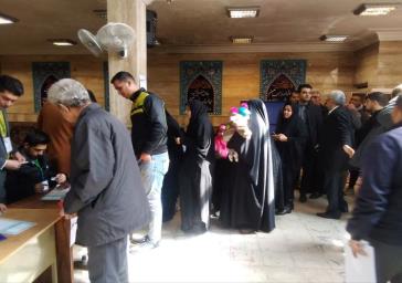 حضور مردم ولایتمدار روستاهای بخش مرکزی شهرستان ری در شعب اخذ رأی