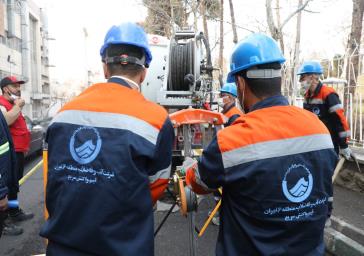 مشارکت آبفای منطقه شش در مانور پایش توان عملیاتی ماشین آلات و تجهیزات تحت تملک