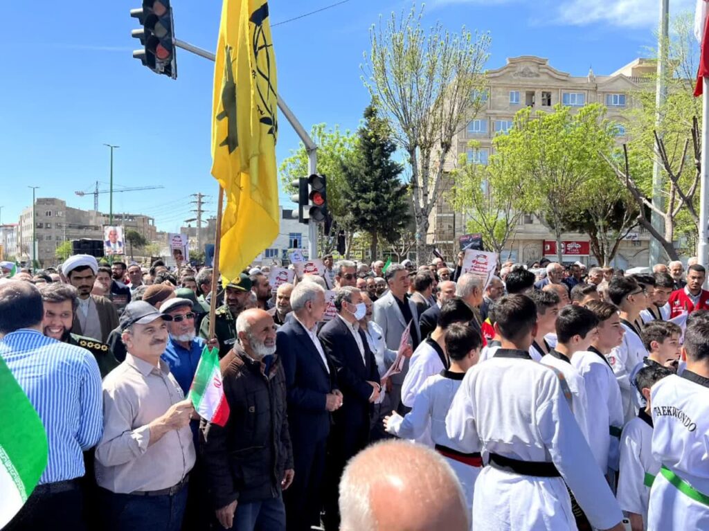 photo 2024 04 22 09 42 31 | برگزاری راهپیمایی روز جهانی قدس در بخش کهریزک