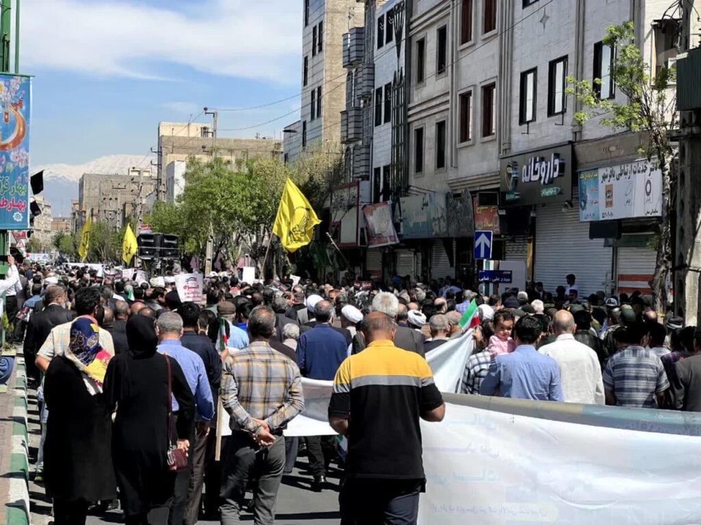 photo 2024 04 22 09 42 46 | برگزاری راهپیمایی روز جهانی قدس در بخش کهریزک