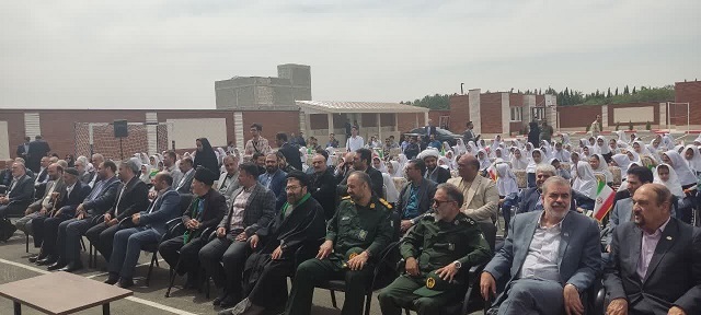 افتتاح مدرسه خیرساز شاه حسینی با حضور سرهنگ شهیری