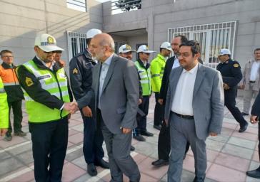 بازدید میدانی وزیر کشور از ایستگاه مرکزی ستاد خدمات سفر و راه های مواصلاتی شهرستان ری