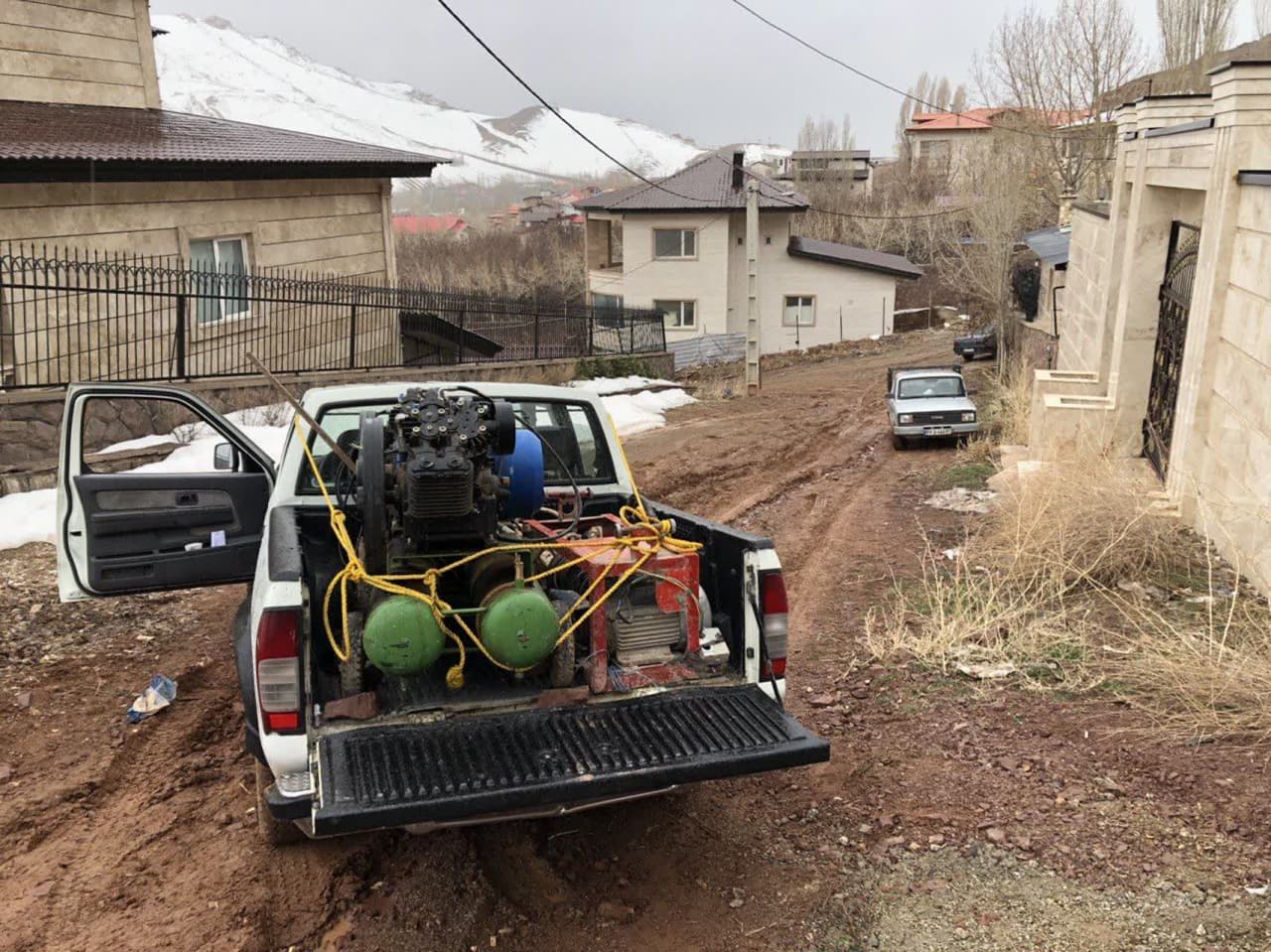 توقیف ادوات حفاری یک حلقه چاه غیرمجاز در منطقه مشاء دماوند