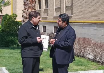 دیدار و گفتگو فرماندار ویژه شهرستان ری با معاون اول رئیس جمهور در آستان حضرت سیدالکریم «ع»