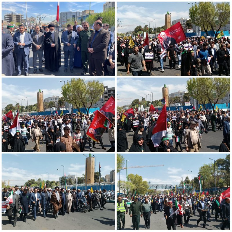 راهپیمایی روز جهانی قدس در شهرری مراسم راهپیمایی روز جهانی قدس با حضور مهدی باب الحوائجی فرماندار ویژه شهرستان ری، حجت …