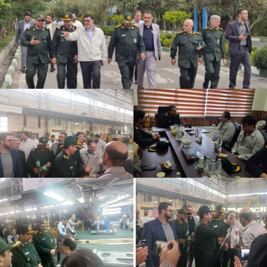 فرمانده سپاه حضرت سیدالشهدا علیه السلام استان تهران در شرکت سایپا پرس