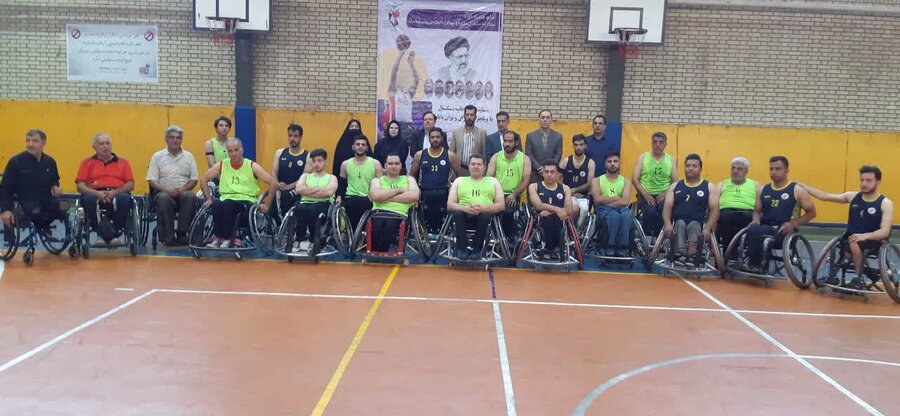 کرج | مسابقه فرهنگی _ ورزشی چهارجانبه بسکتبال با ویلچر برگزار شد