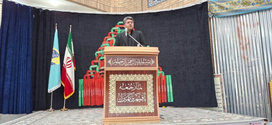 ندای کهریزک | سخنرانی قبل از خطبه و برگزاری میز خدمت در نماز جمعه