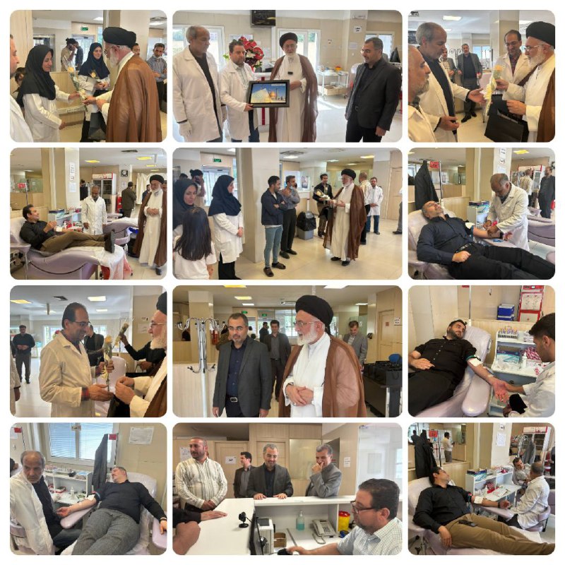 بازدید حجت ااسلام و المسلمین قاضی عسگر تولیت آستان مقدس حضرت عبدالعظیم (ع)، رضا شنگی شهردار منطقه۲۰ و جمعی از مدیران ار…