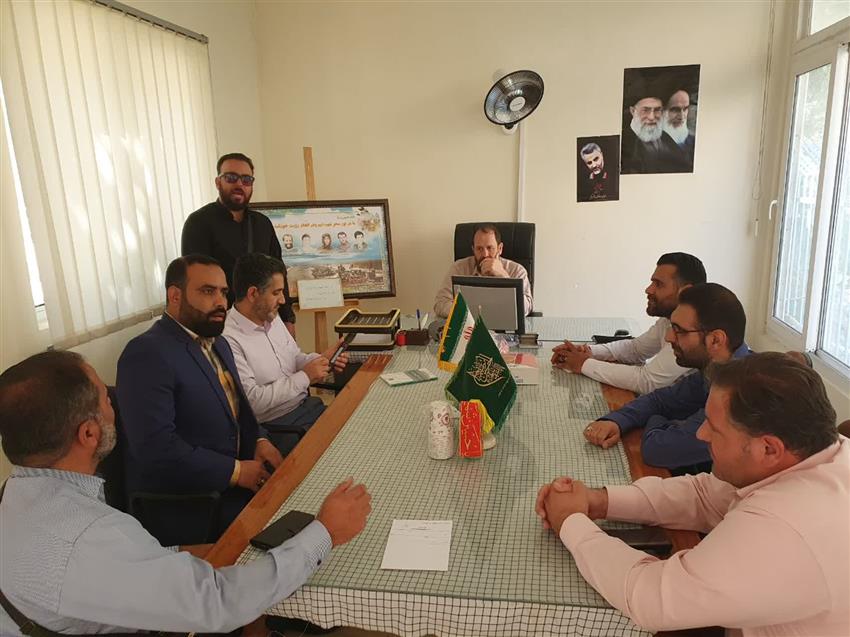 برگزاری جلسه شورای فرماندهان حوزه و پایگاه های بسیج شرکت در محل پایگاه بسیج سد امیر کبیر