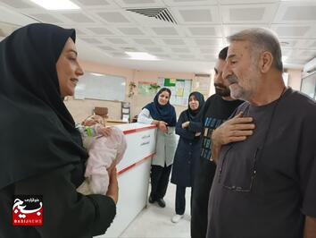 حضور بازیگر سینما و تلویزیون در آسایشگاه خیریه کهریزک البرز