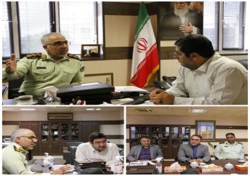 طرح پایش تصویری و موضوعات عمرانی، محور اصلی گفتگوی فرمانده انتظامی با فرماندار ویژه شهرستان ری