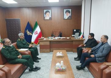 ملاقات فرماندار ویژه شهرستان ری با فرمانده ناحیه مقاومت بسیج حضرت روح الله «ره»