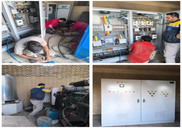 تعویض تابلو برق ایستگاه پمپاژ و راه اندازی دیزل ژنراتور 200KAV