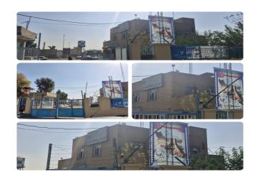 ساخت تابلو سر در و نصب استرابرد، در آبفای بخش خاوران