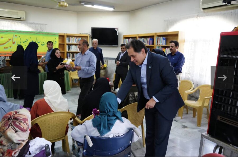 ندای کهریزک |  گرامیداشت روز عصای سفید در آسایشگاه خیریه کهریزک