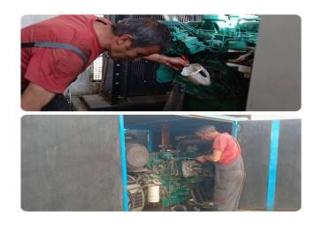 گزارش تعمیر، نگهداری، بازرسی و سرویس کامل ادواری دیزل ژنراتور خاورشهر و قیامدشت