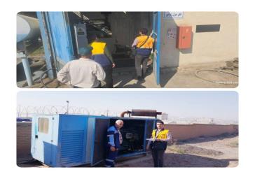 مشارکت و همکاری در مانور شرکت برق بخش خاوران