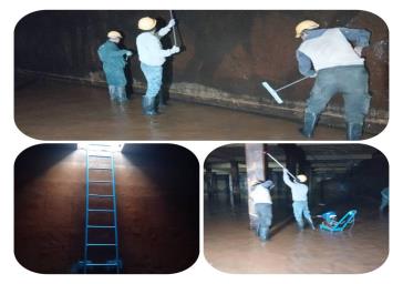 *آغاز عملیات شستشوی مخزن آب قیامدشت و پایان موفقیت‌آمیز شستشوی مخزن خاورشهر*