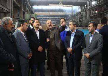 بازدید وزیر صمت از شهرک صنعتی شمس‌آباد در شهرستان ری