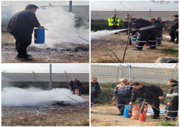 *برگزاری مانور اطفاء حریق در تصفیه‌خانه فاضلاب کهریزک*