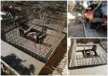 *پایان موفقیت‌آمیز عملیات آرماتوربندی و بتن‌ریزی اتاقچه‌های شیرآلات مخزن اضطراری آب در بوستان سردار جنگل*