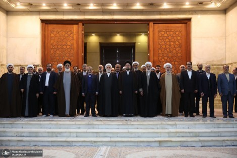 تجدید میثاق رئیس قوه قضاییه و جمعی از اعضای دستگاه قضا با آرمان های حضرت امام خمینی (س)