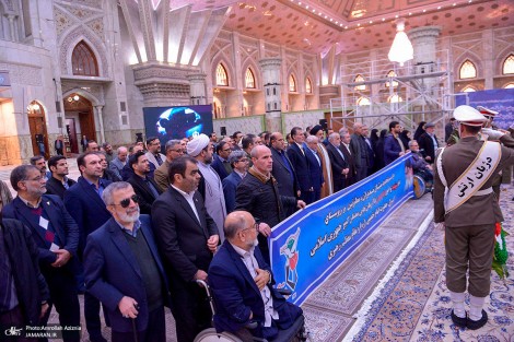 تجدید میثاق رئیس و مدیران ارشد بنیاد شهید و امور ایثارگران با آرمان‌های امام خمینی (س)