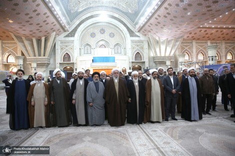 دیدار دبیرکل و پرسنل مجمع جهانی اهل بیت (ع) با آیت الله سید حسن خمینی