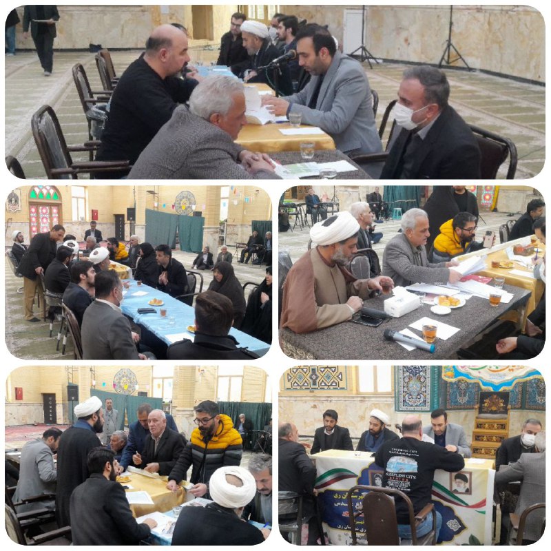 میز خدمت قضایی در مسجد جامع حضرت ابوالفضل(ع) با حضور دادستان شهرری میز خدمت و ارتباط مستقیم مسئولین قضایی با مردم محله …