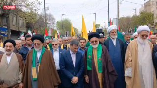 راهپیمایی روز قدس در شهرری راهپیمایی روز جهانی قدس با حضور پرشور مردم در شهرری برگزار شد.  #ری_شه…