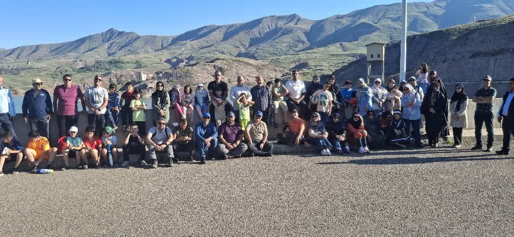 بازدید دانش آموزان از سد طالقان