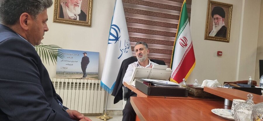 ندای کهریزک | دیدار مدیر بهزیستی شهرستان با بخشدار کهریزک با محوریت بررسی چالش‌های جامعه هدف و ارتقای همکاری‌های بین‌بخشی