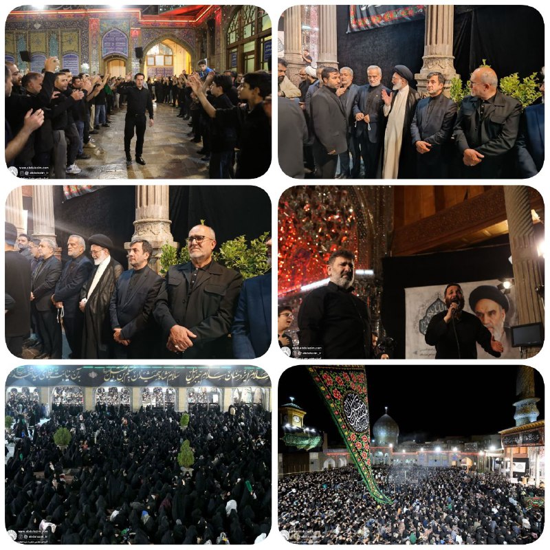 مراسم عزاداری شب دوم مسلمیه در آستان مطهر حضرت عبدالعظیم الحسنی«ع» با حضور پرشور زائرین و دسته جات عزاداری سید و سالار …