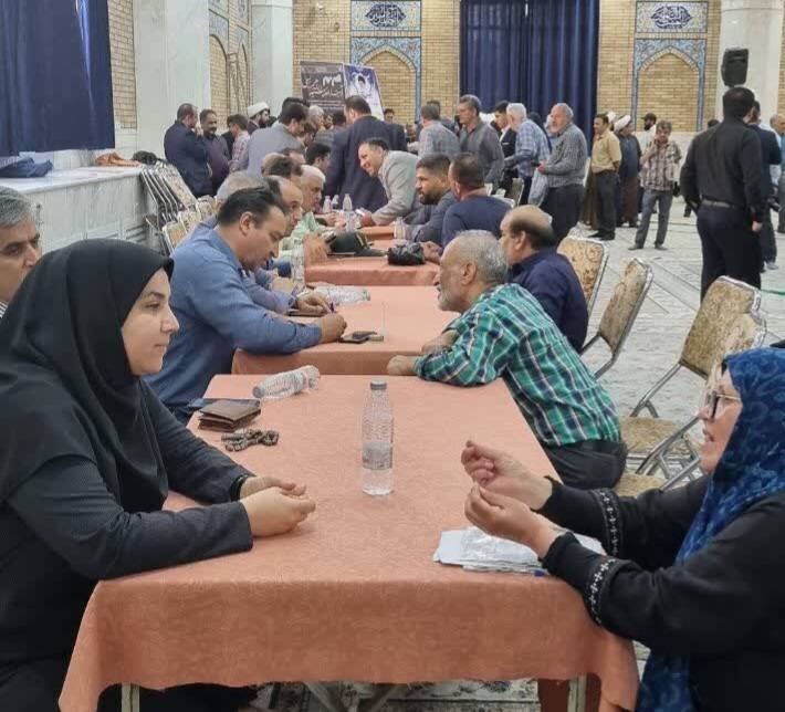 ندای کهریزک | برپایی میزخدمت