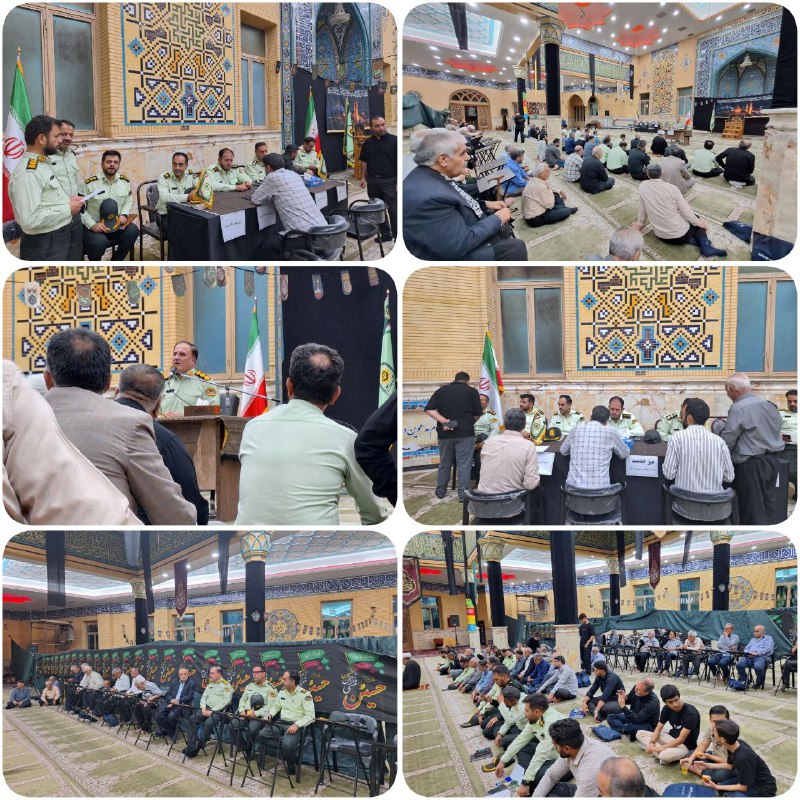 میز خدمت پلیس ری در مسجد جامع حضرت ابوالفضل(ع) با حضور فرمانده انتظامی شهرستان ری میز خدمت و ارتباط مستقیم مسئولین انتظ…