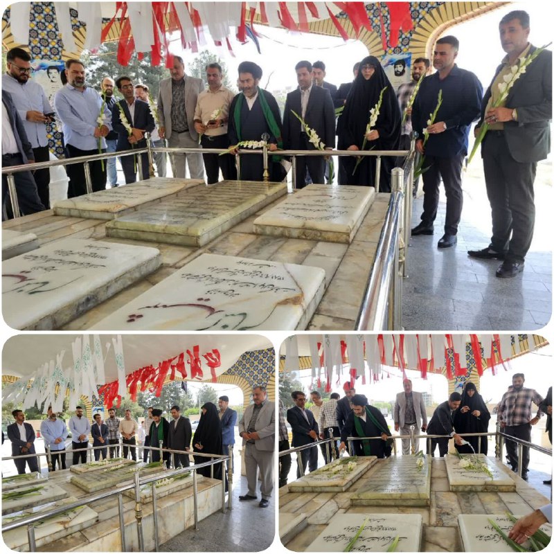 همزمان با آغاز هفته دولت صورت گرفت ادای احترام بخشدار، امام جمعه و روسای دستگاه های دولتی بخش فشافویه به مقام شامخ شهدا…