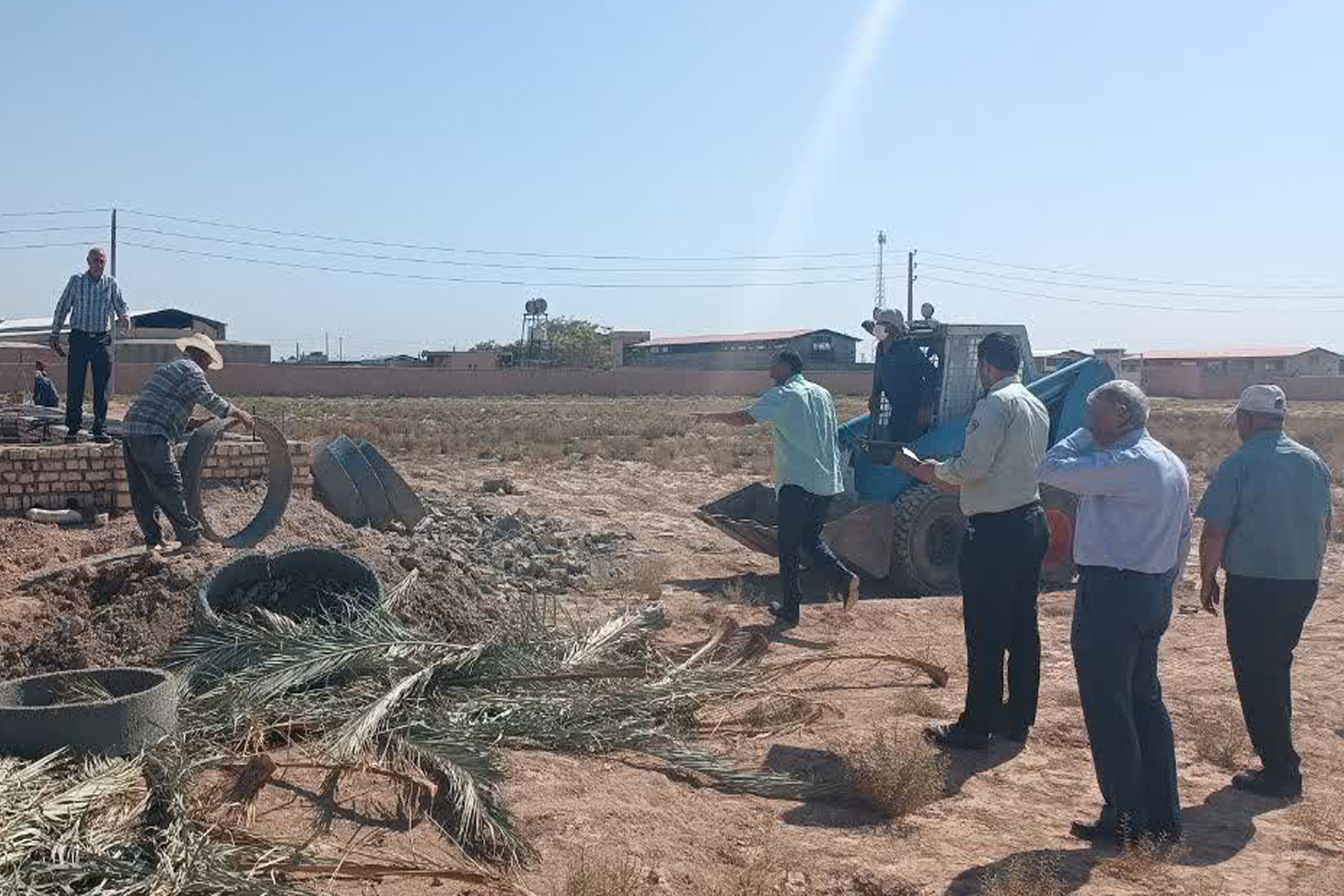 توقیف یک حلقه چاه غیر مجاز توسط امور منابع آب رباط کریم